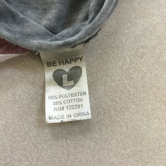 Blue Cold Shoulder Long Sleeve T-shirt - Large - Picture 8 of 9